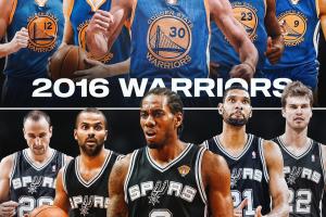 团队篮球之战！B/F发文：16勇士与14马刺打一轮系列赛 谁能夺冠？