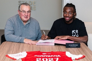 记者：吉达国民将与兰斯中场阿坦加纳签约3年，转会费2500万欧