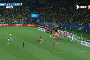 巴西3分钟连进两球！吉马良斯门前补射破门