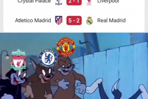 国外网友恶搞本周的英超三雄和皇马🤣