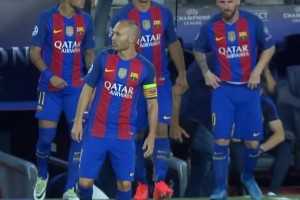 巴萨球迷永恒的回忆！伊涅斯塔 、MSN同框🔥