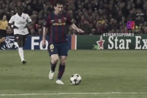 挑射的神！单刀挑射能如此轻松写意的，现役也就梅西了吧！