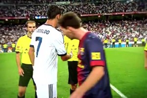 当年巅峰西班牙国家德比！C罗和梅西擦肩而过没有握手👀