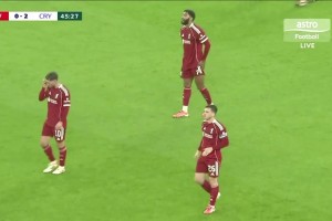 0-2落后🤯水晶宫行云流水配合打穿利物浦防线，萨尔梅开二度